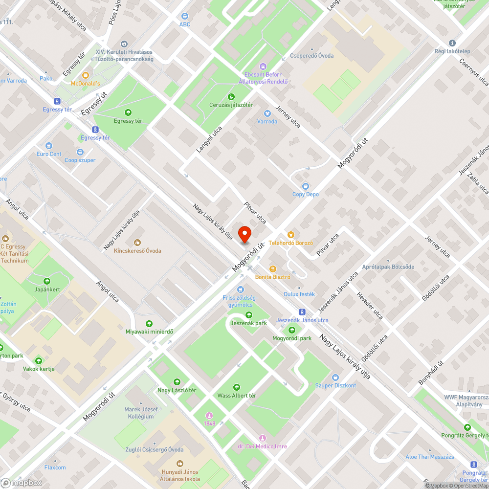 Elmozgatott city elem bejelentés helye