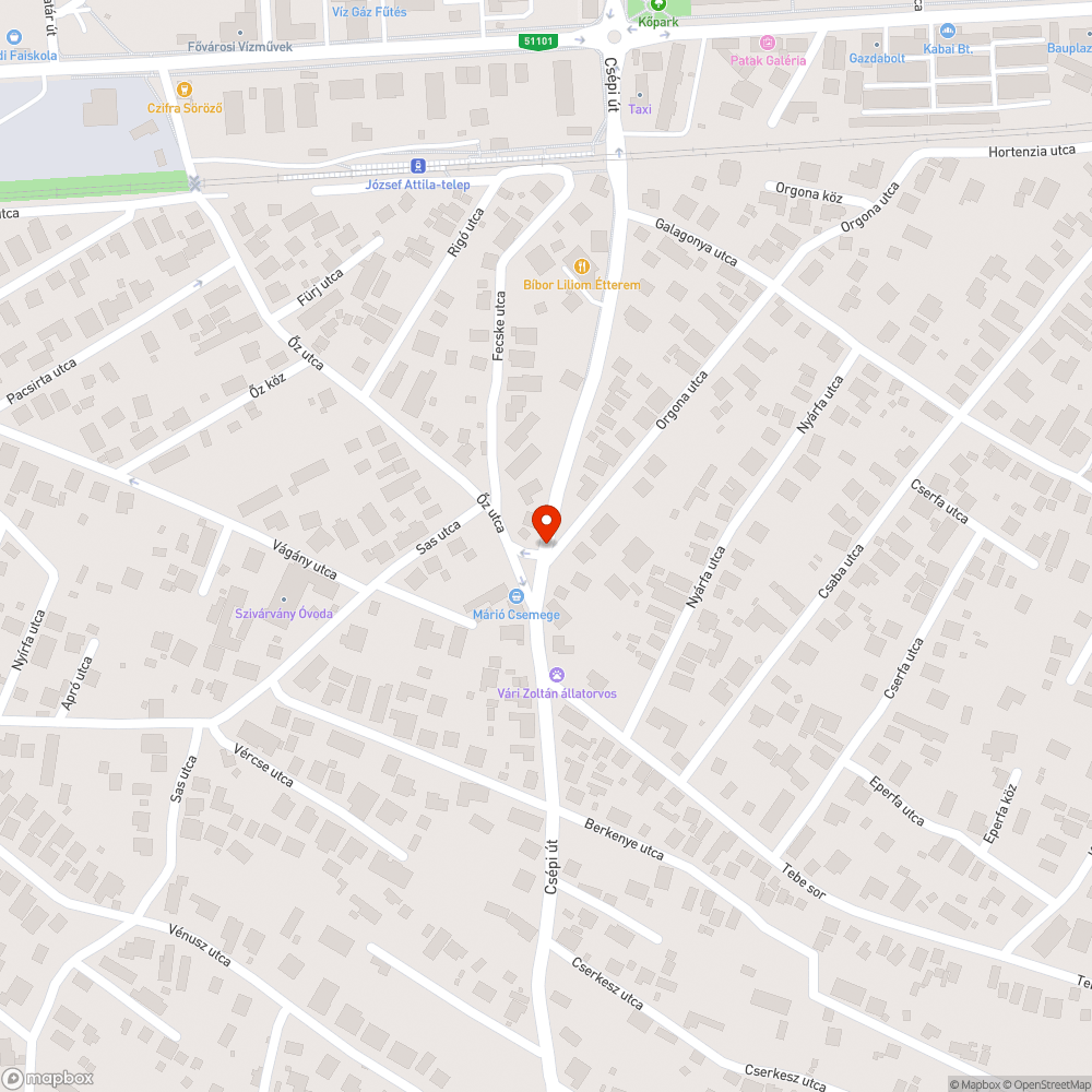 Zebra hiánya bejelentés helye