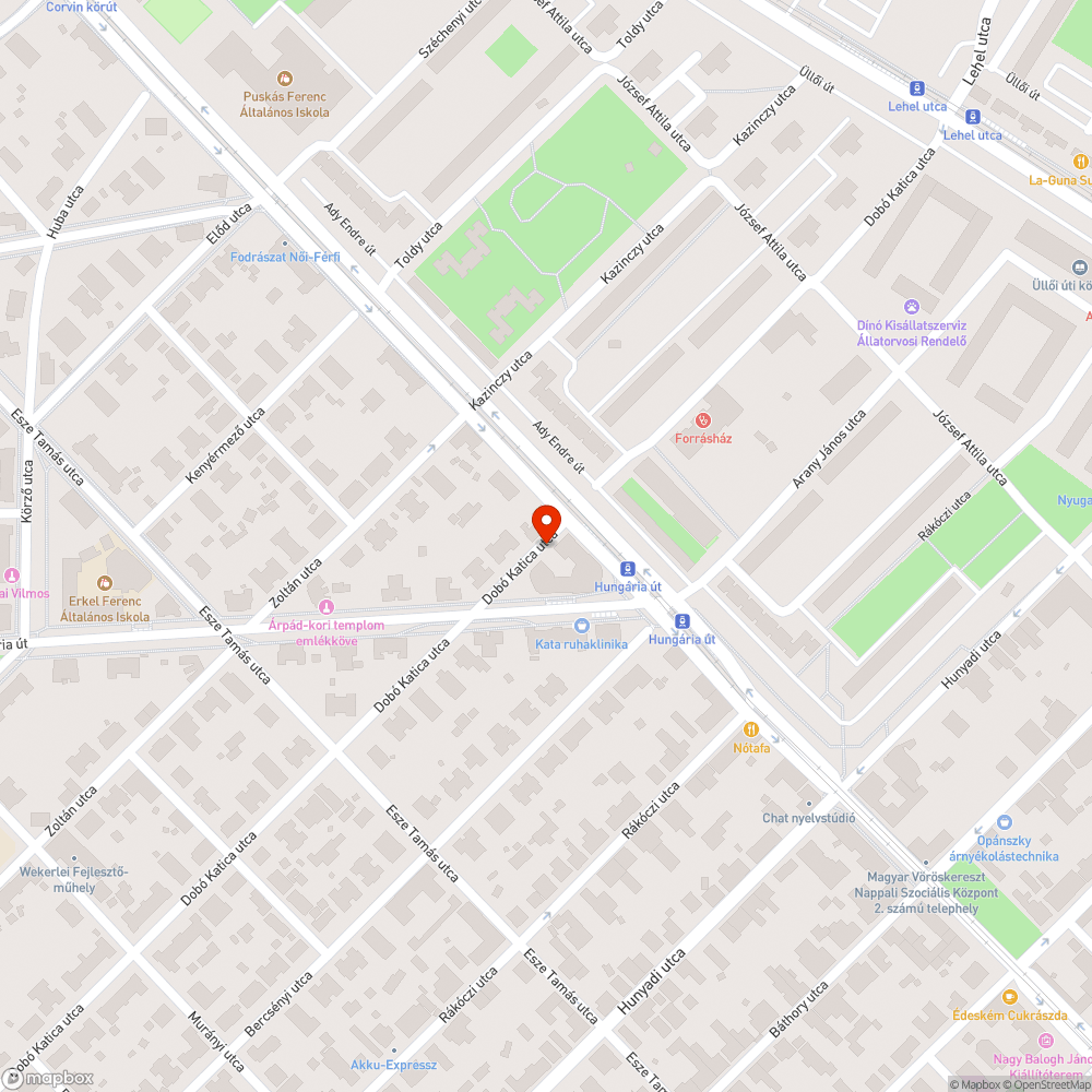 Mozdulatlan sárga autó bejelentés helye