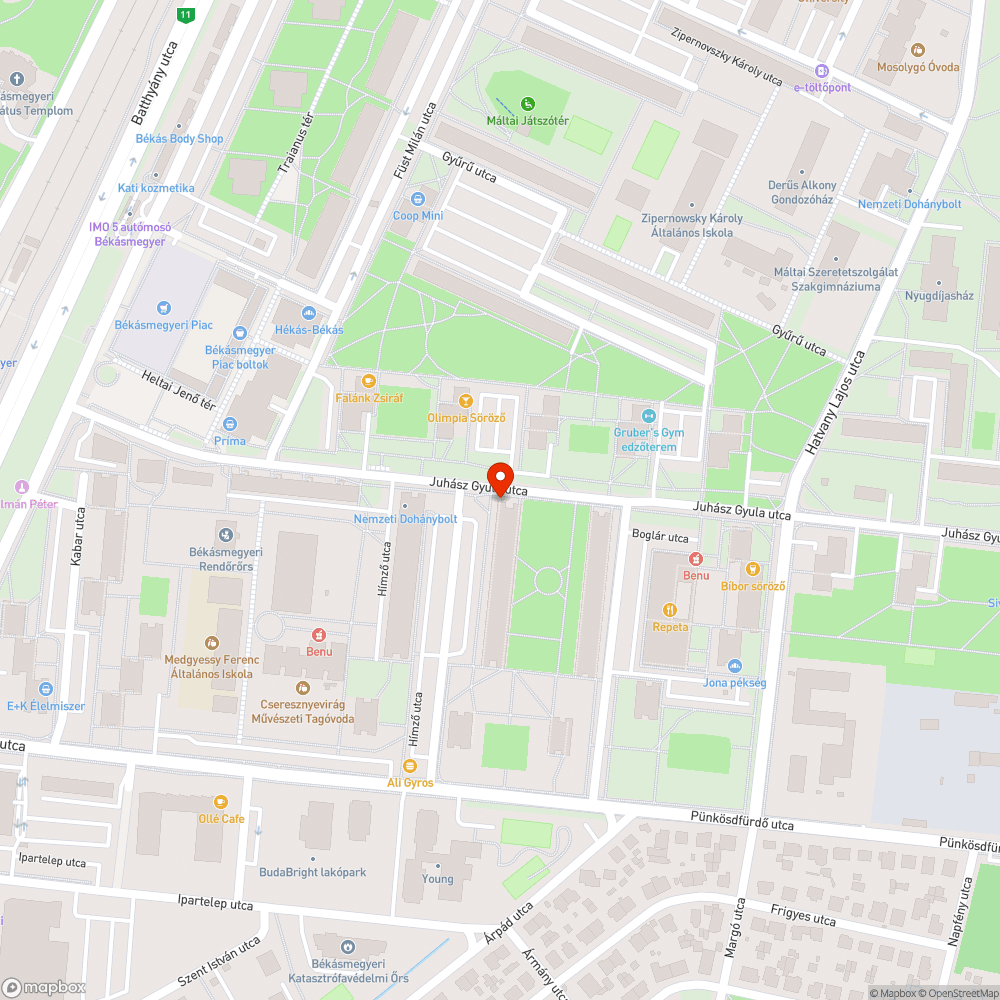 Régi utcanévtábla bejelentés helye