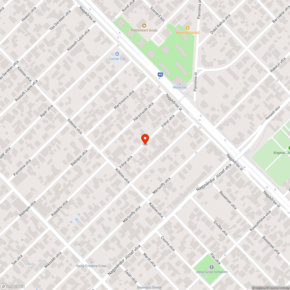 Elszakadt kábel bejelentés helye