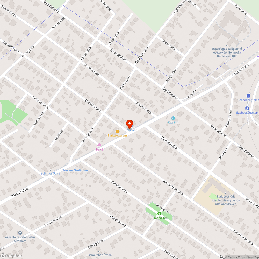 Kidöntött kresztábla bejelentés helye