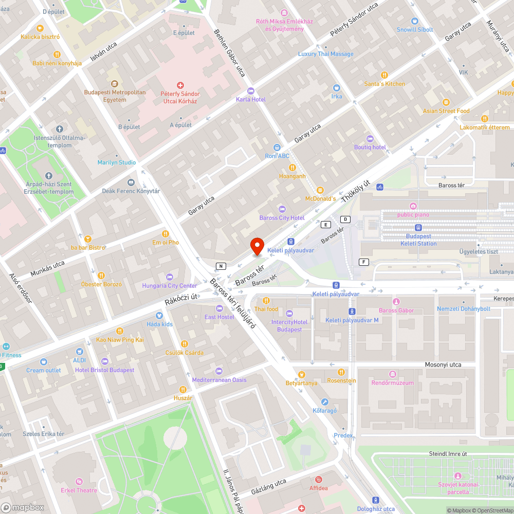 Üres fahely bejelentés helye