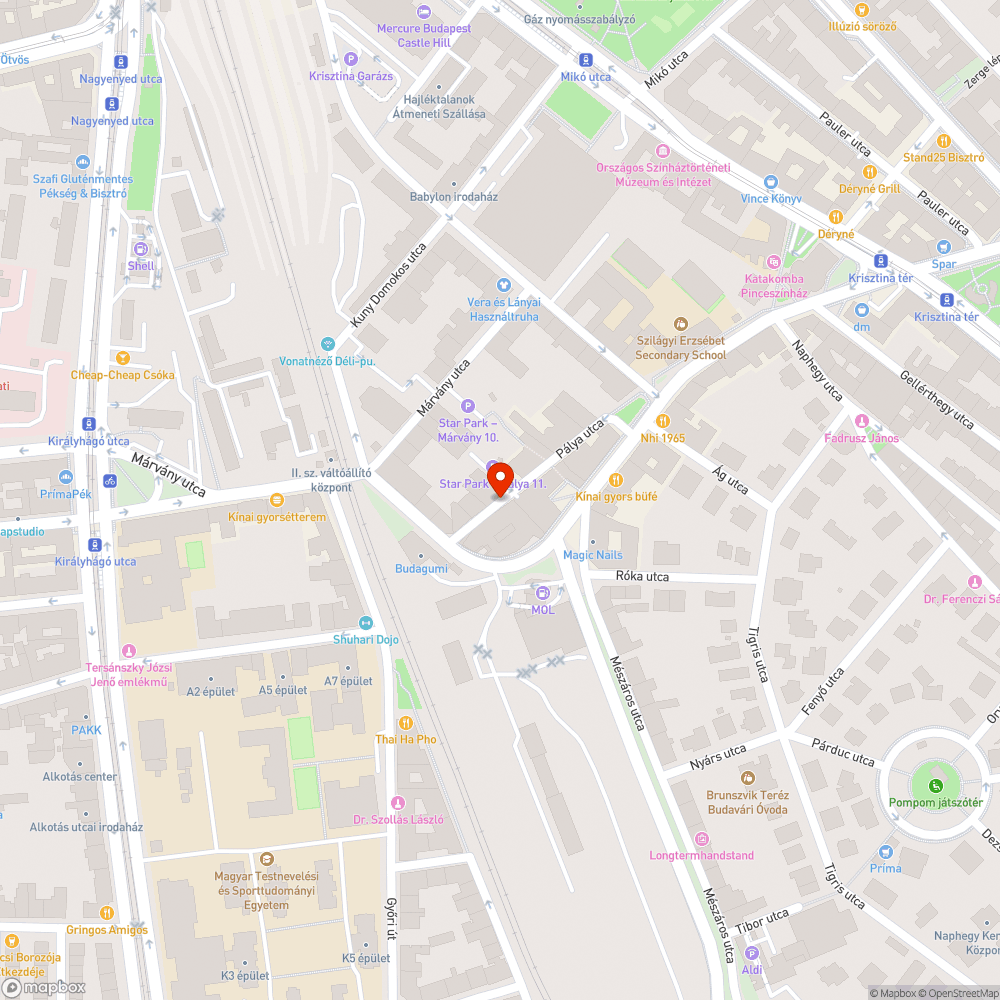 Potyogó vakulat, épületrészek bejelentés helye