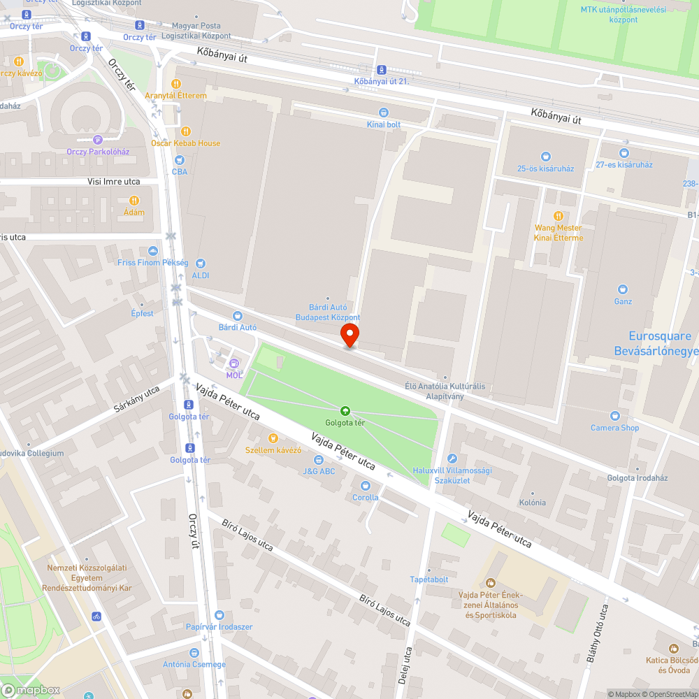 Szemetes a Golgota park oldala bejelentés helye