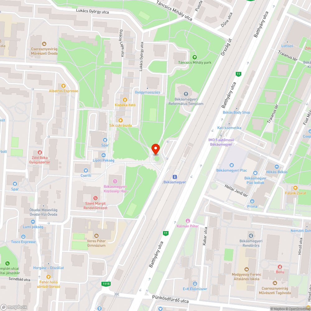 Graffitik bejelentés helye