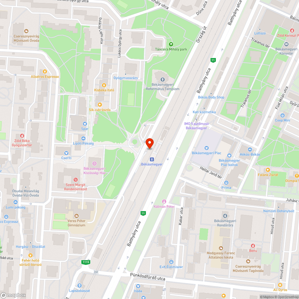 Graffiti + matrica bejelentés helye