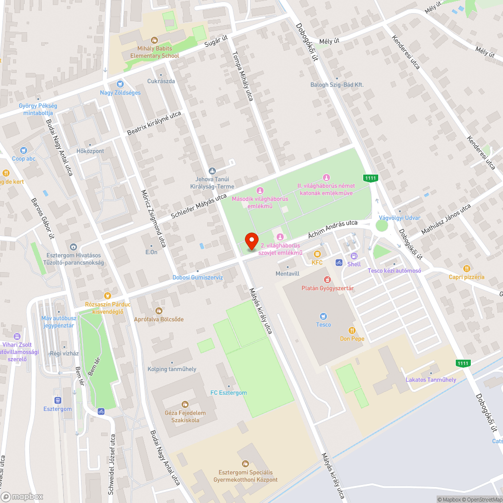 Kiégett lámpa bejelentés helye