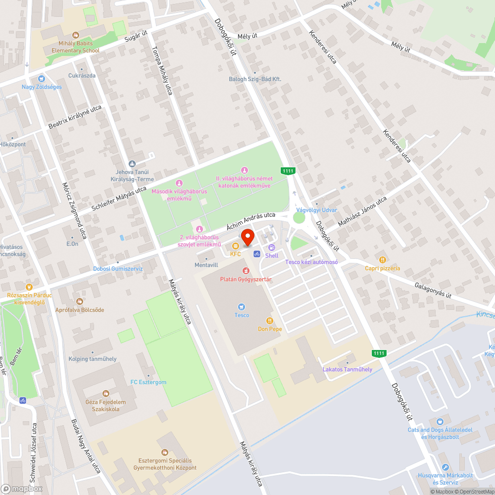 Kiégett lámpa bejelentés helye