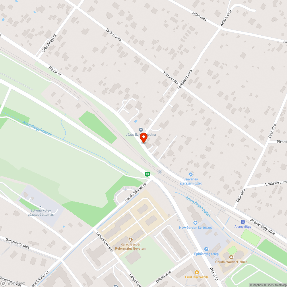 Kiégett lámpa bejelentés helye