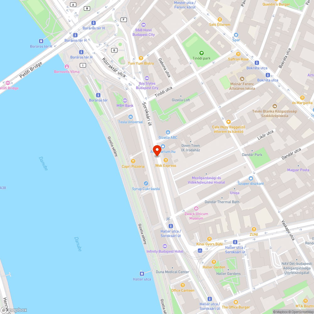 Táblák bejelentés helye