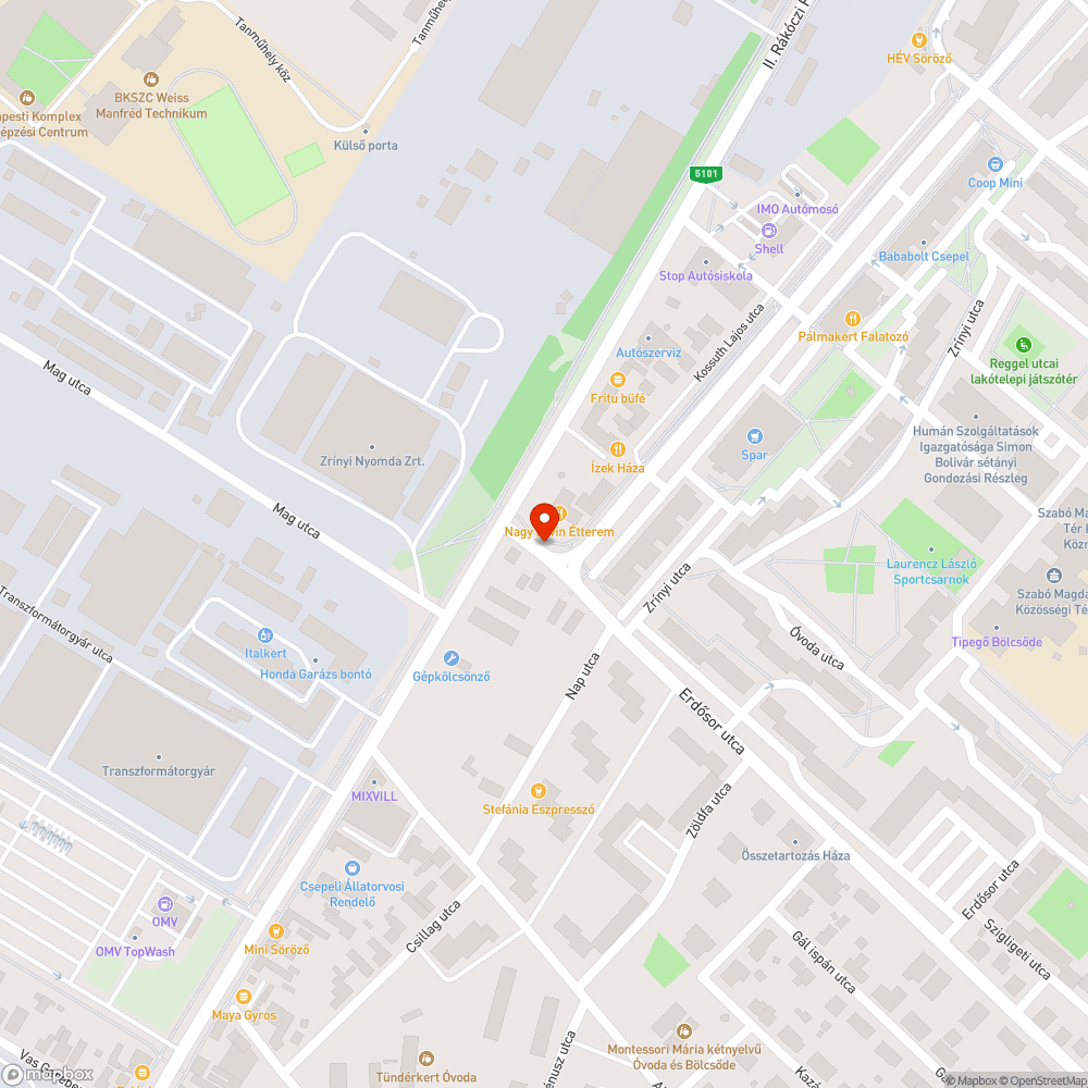 Előjelzés bejelentés helye