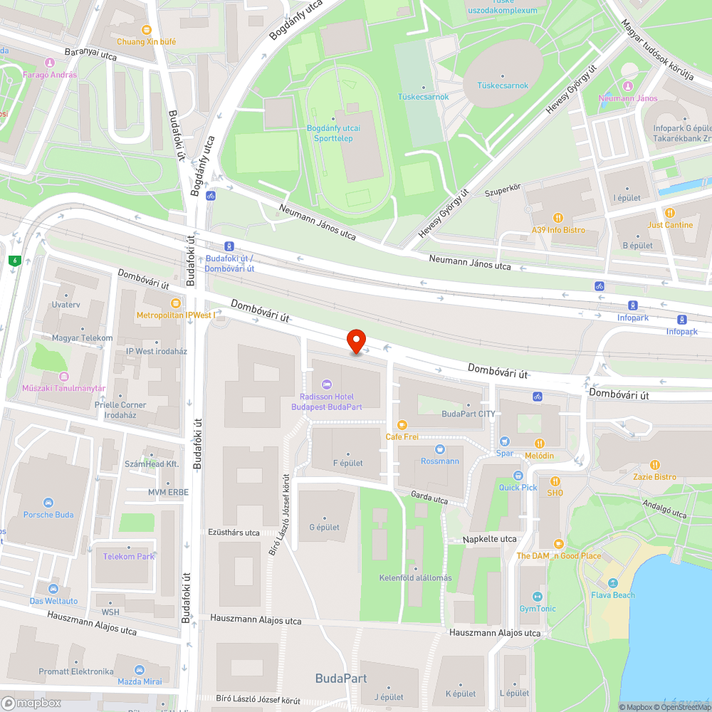 Elöntött, összesárosodott, jégpályává fagyott kerékpárút bejelentés helye