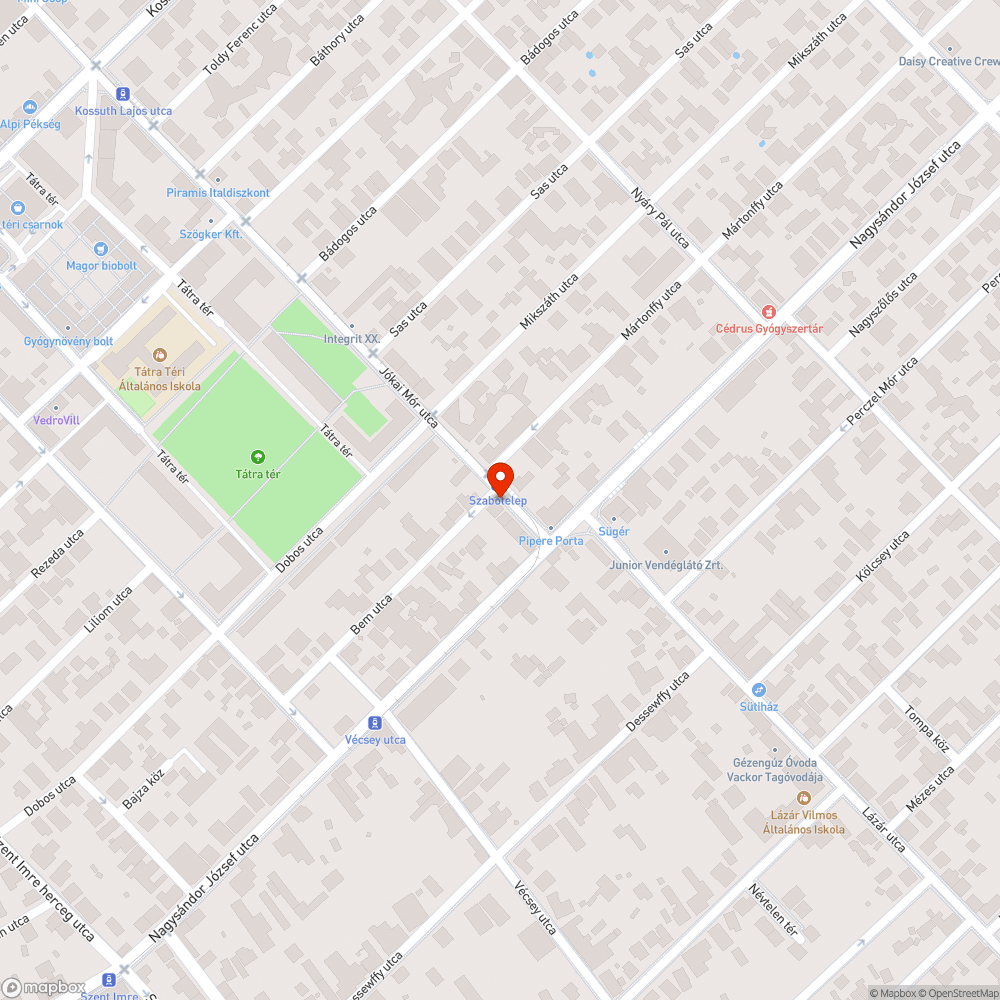 Dzsumbuj bejelentés helye