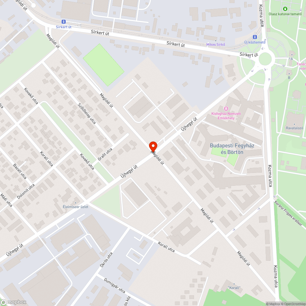 Jelzőlámpa érzékelő bejelentés helye