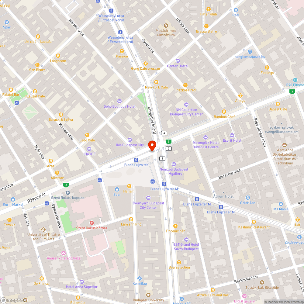 Besüllyedt rács bejelentés helye