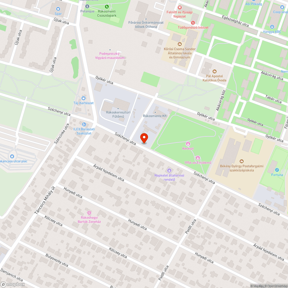 Ágak bejelentés helye