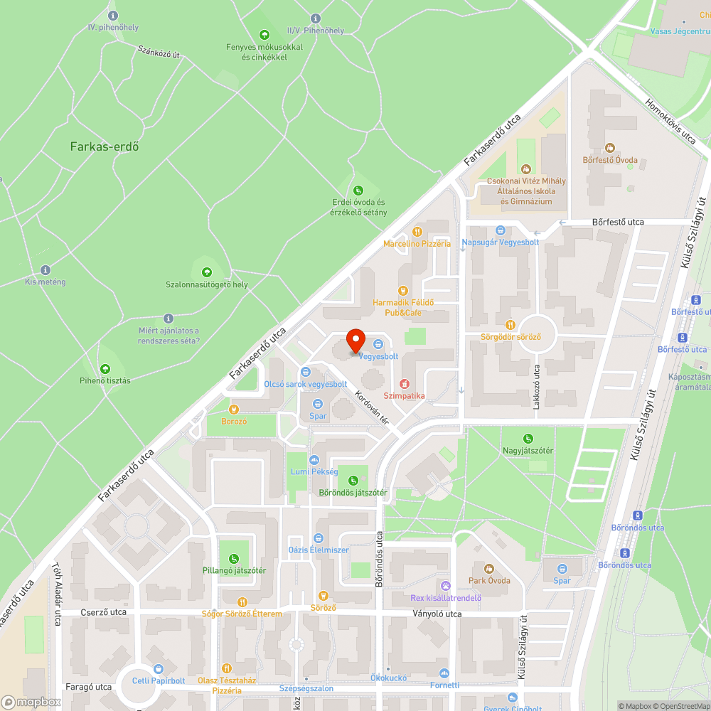 Elhagyott Hondák bejelentés helye