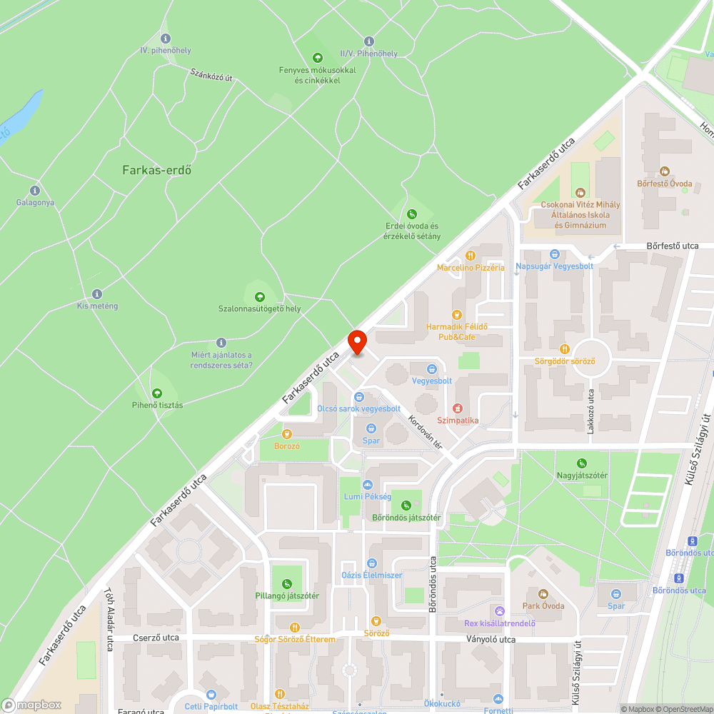 Elhagyott Matiz bejelentés helye