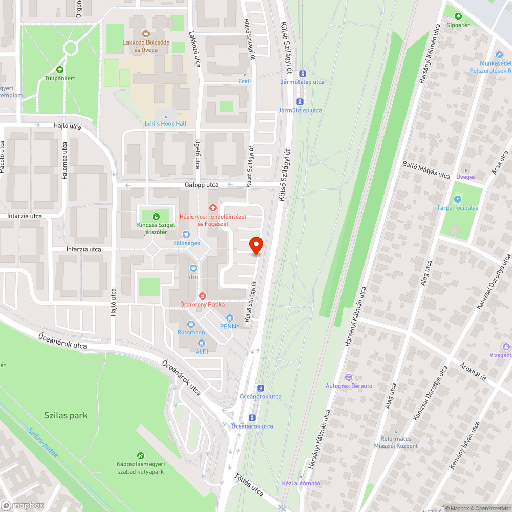 Elhagyott Opel bejelentés helye