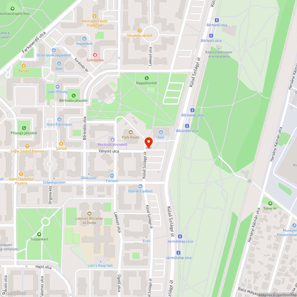 Elhagyott Opel bejelentés helye