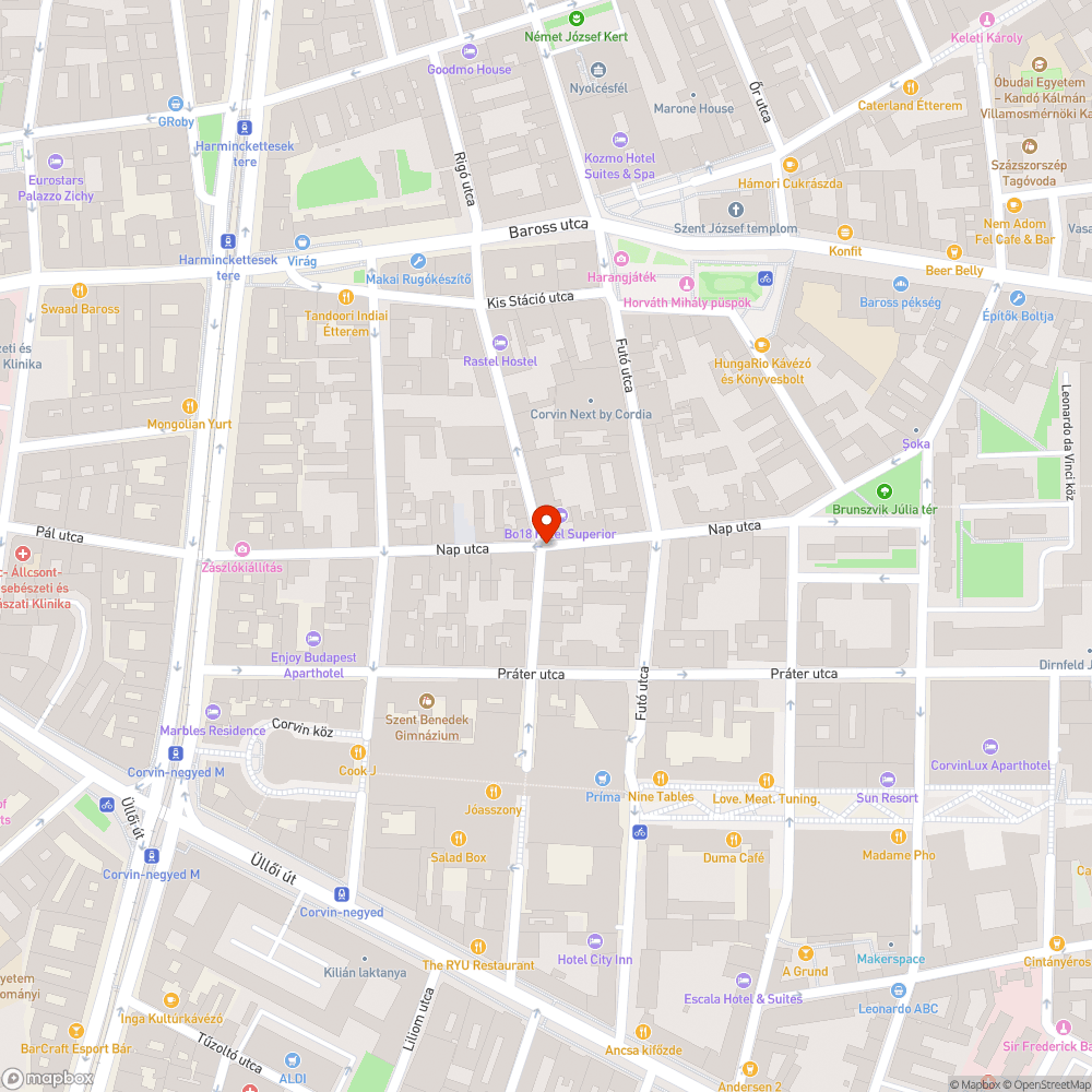 Közvilágítás Nap utca bejelentés helye