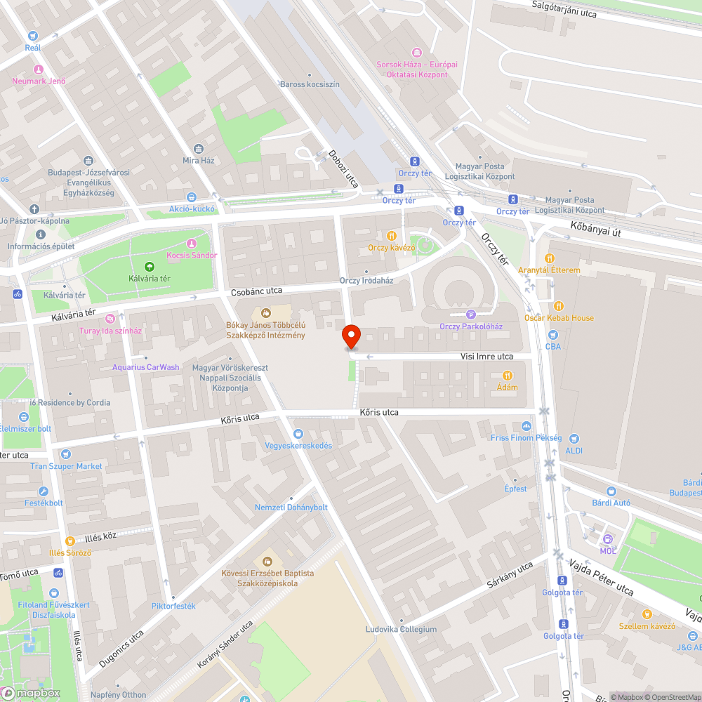 Elhagyott, rendszám nélküli Mercedes bejelentés helye