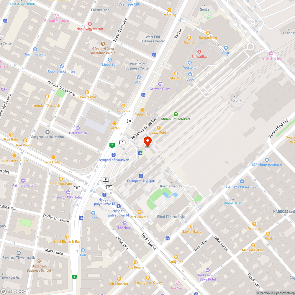 Balkáni állapotok a Nyugatiban bejelentés helye