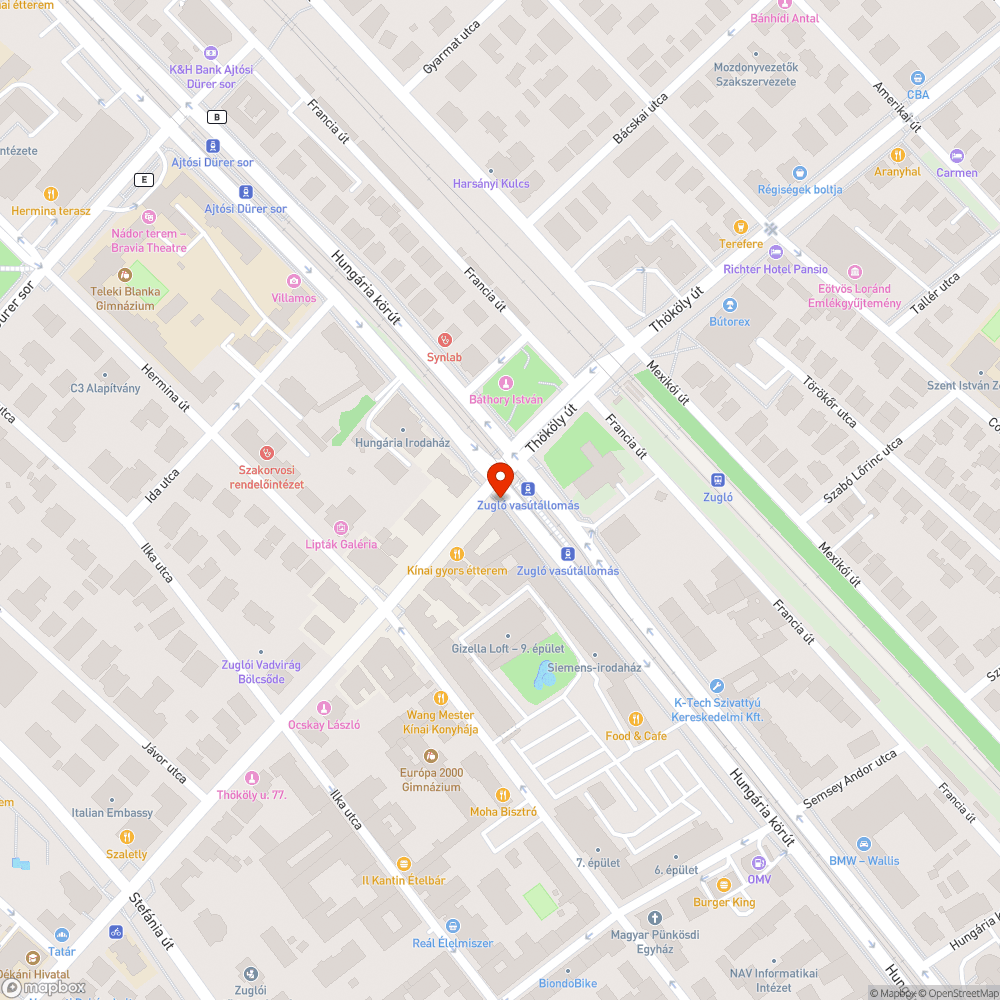 Botlásveszélyes Telekom aknafedő bejelentés helye