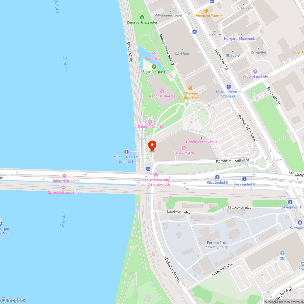 MÜPA mögötti sétálóutca burkolata összetört bejelentés helye