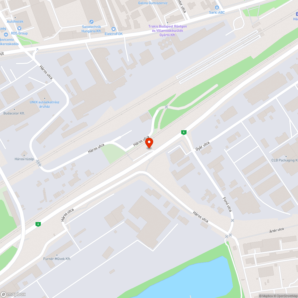 Szemét a 6-os út mellett bejelentés helye