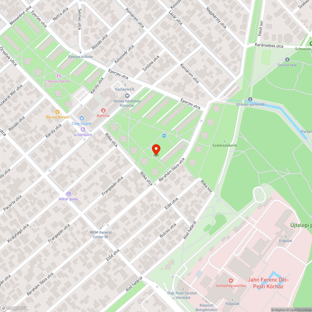 Hibás közvilágítás bejelentés helye