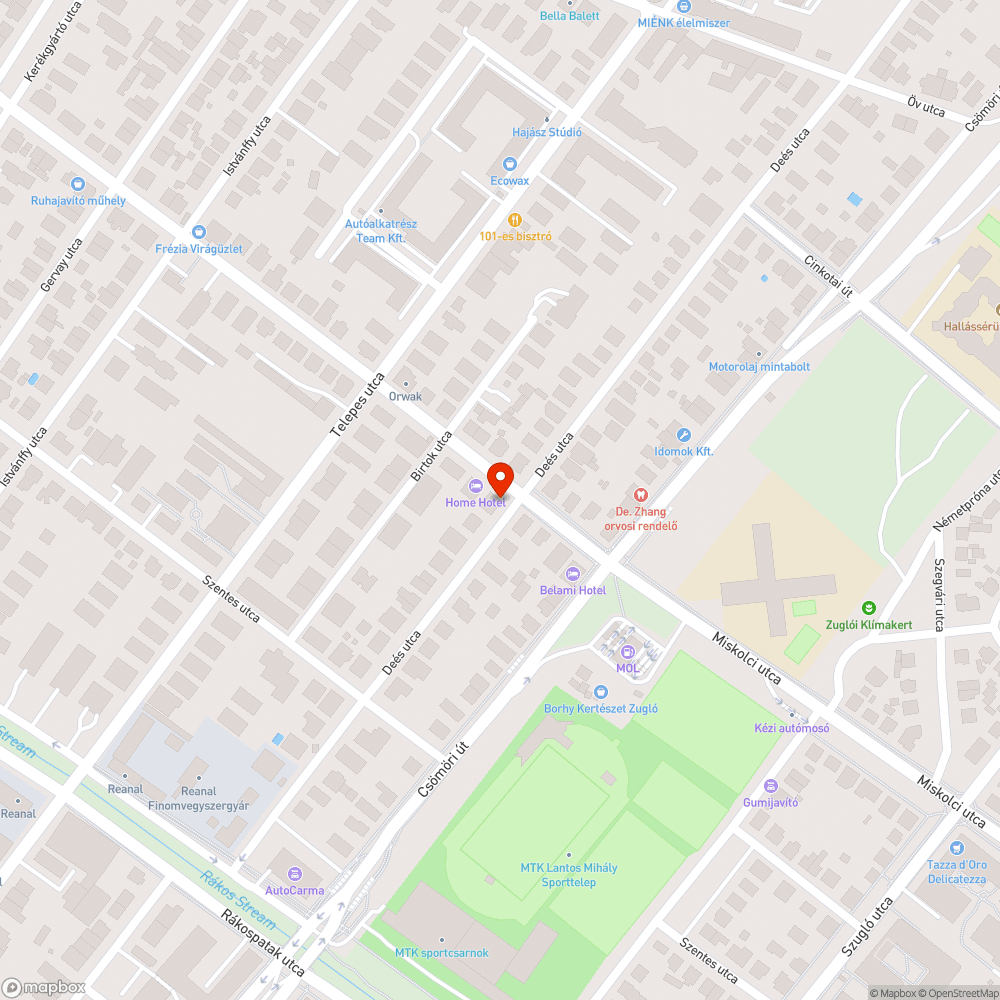 Sitthalmok az utcán bejelentés helye