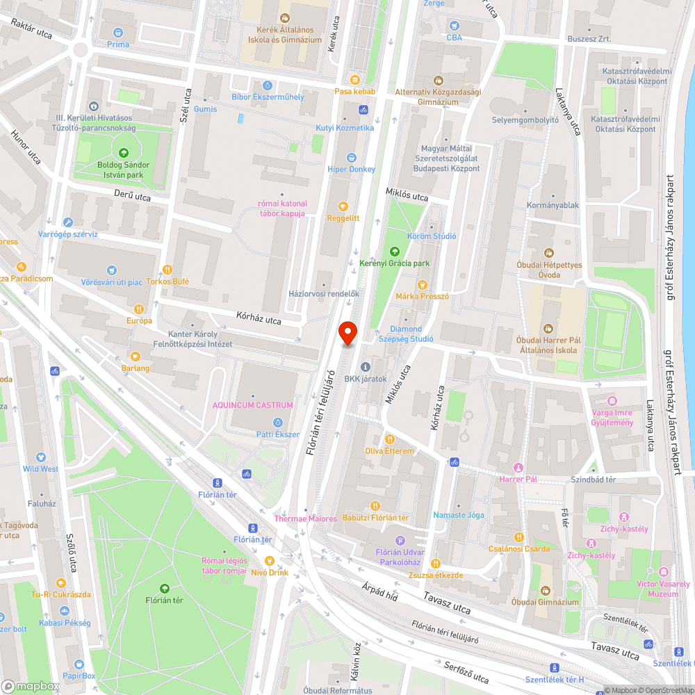 Kiszakadt szalagkorlát bejelentés helye