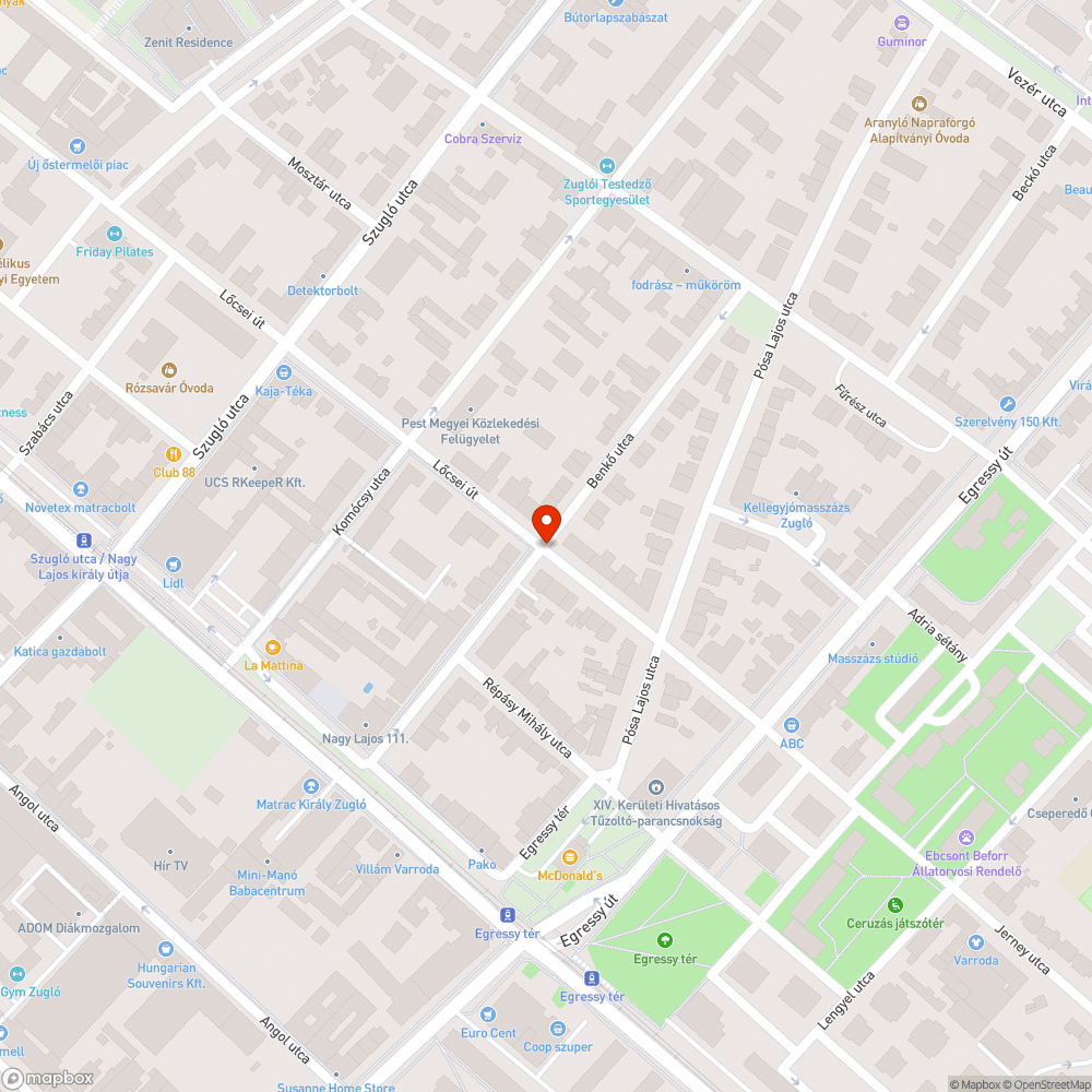 Ürítetlen kutyaürülék-gyűjtőedények 3. bejelentés helye