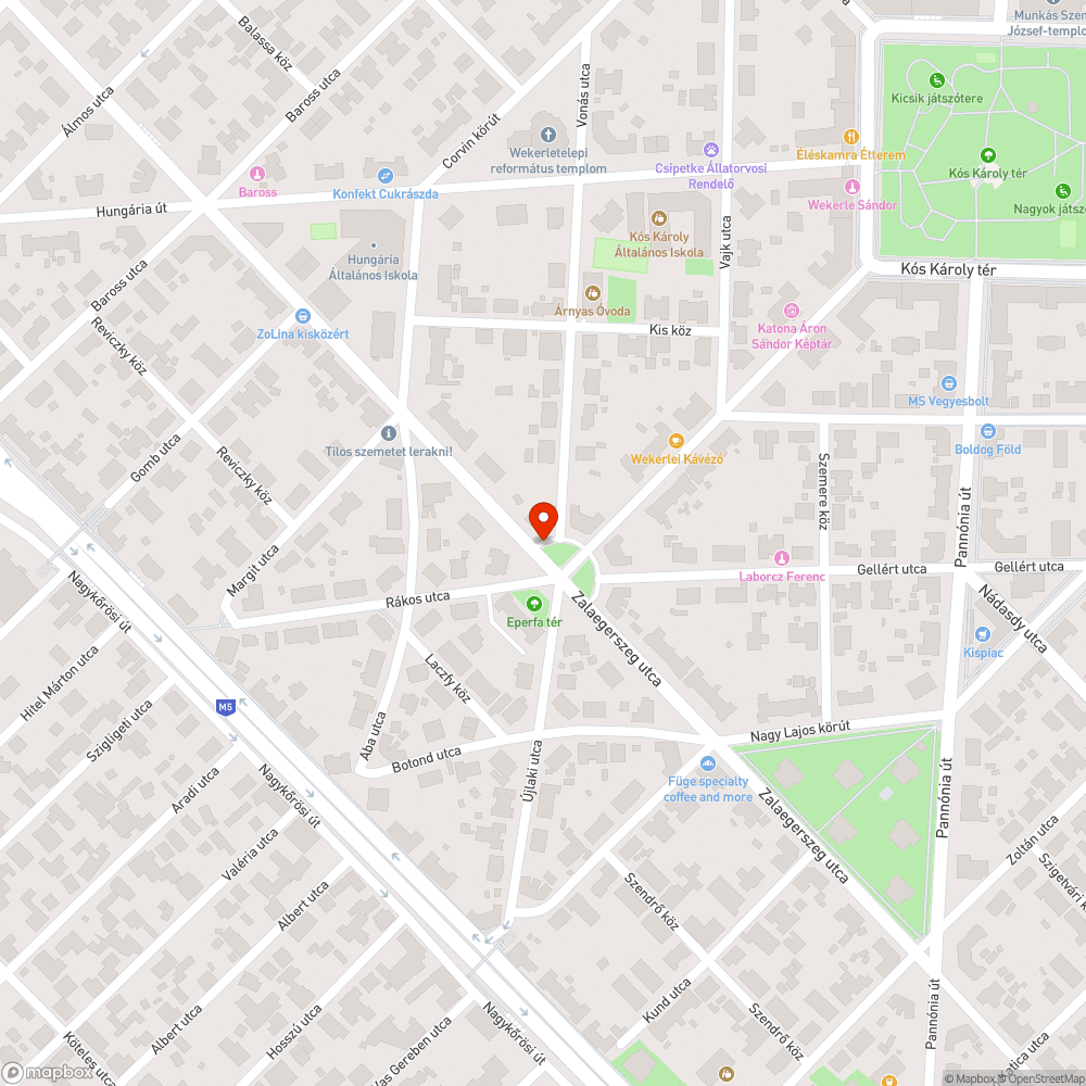 Megsűlyedt járda, kikerülhetetlen tócsa esős időben bejelentés helye