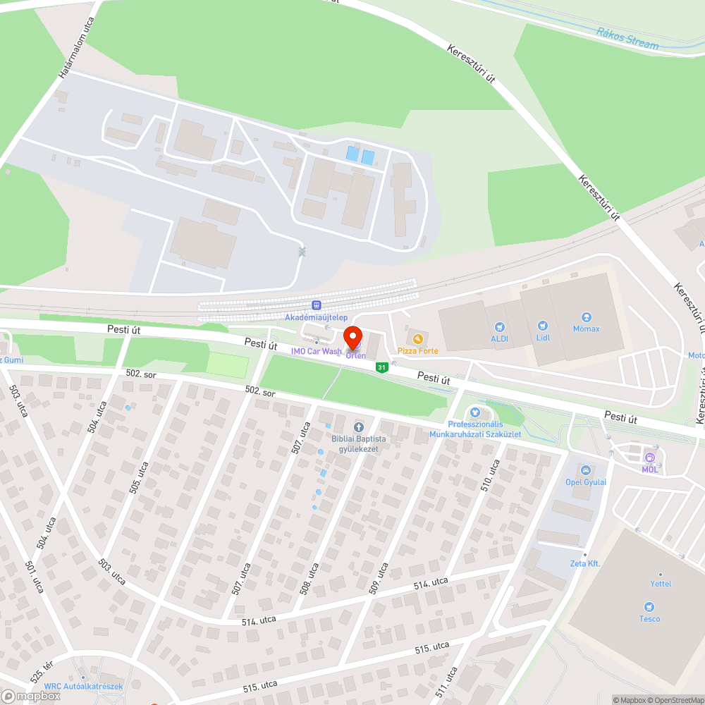 Kijelző bejelentés helye