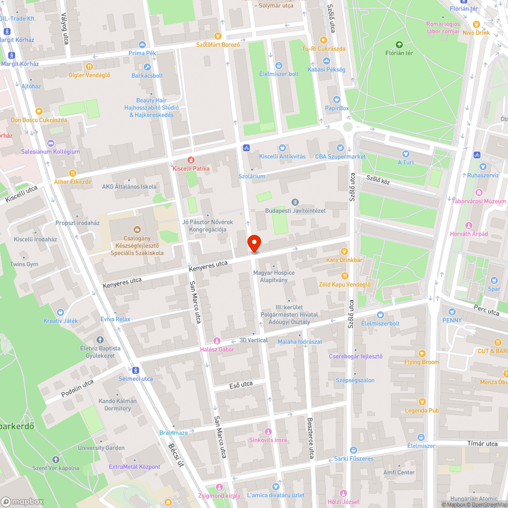 Szemét bejelentés helye