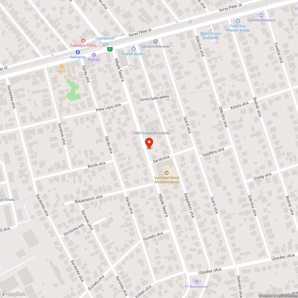 Járda és buszmegálló közötti kapcsolat bejelentés helye