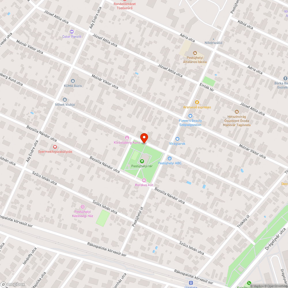 Elkopott és felfagyott bejelentés helye