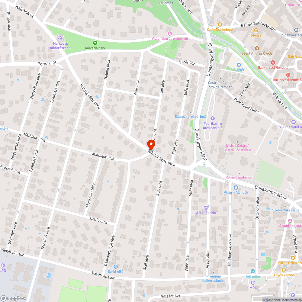 Kiégett közvilágítás bejelentés helye