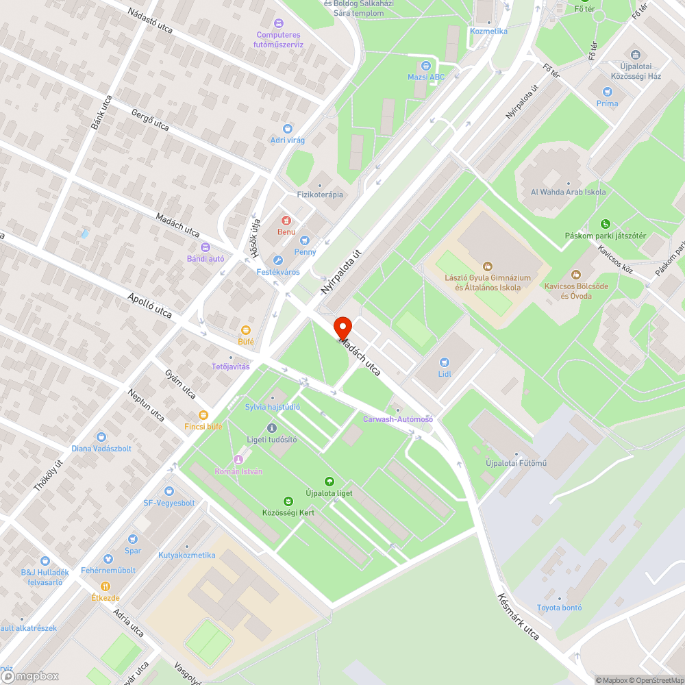 Reklámtáblák a fán bejelentés helye