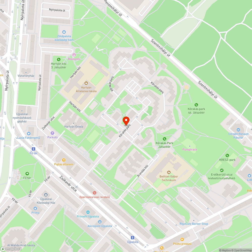 Magas szegély és hiányzó járda bejelentés helye