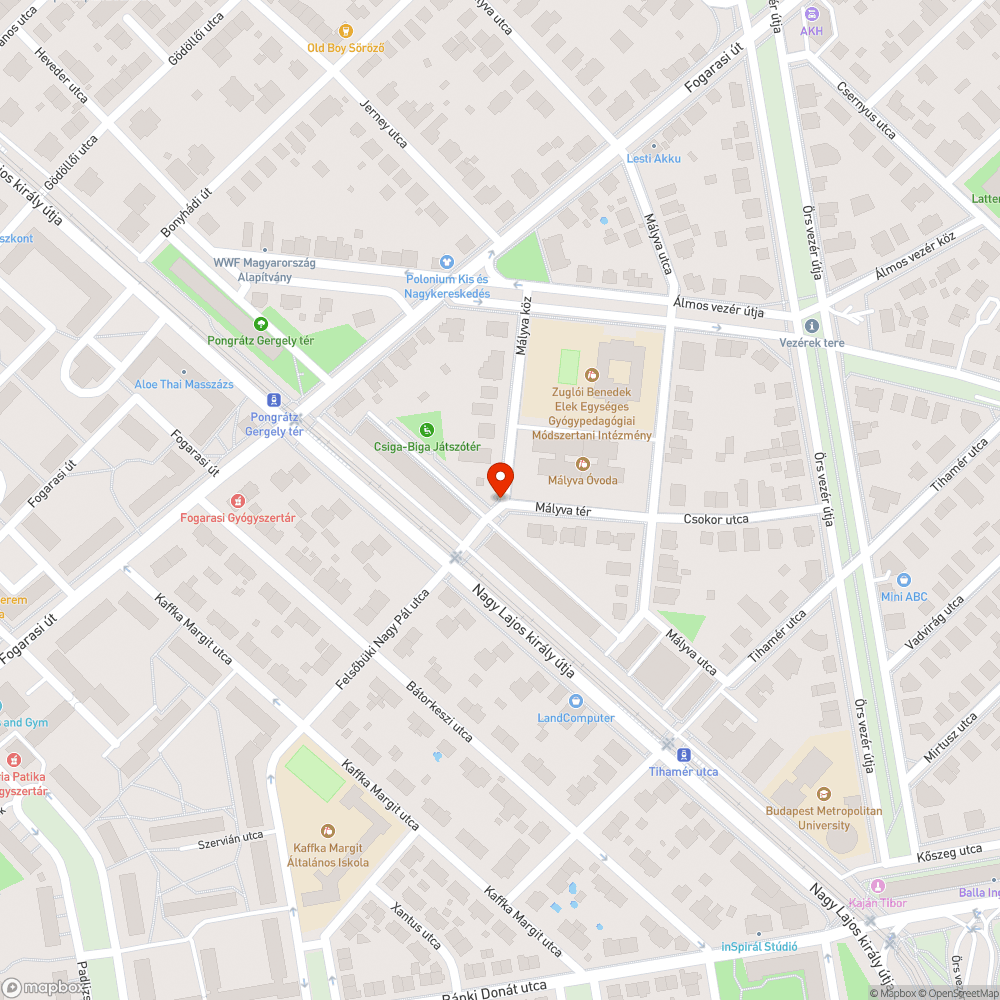 Szelektív sziget körül szemét bejelentés helye