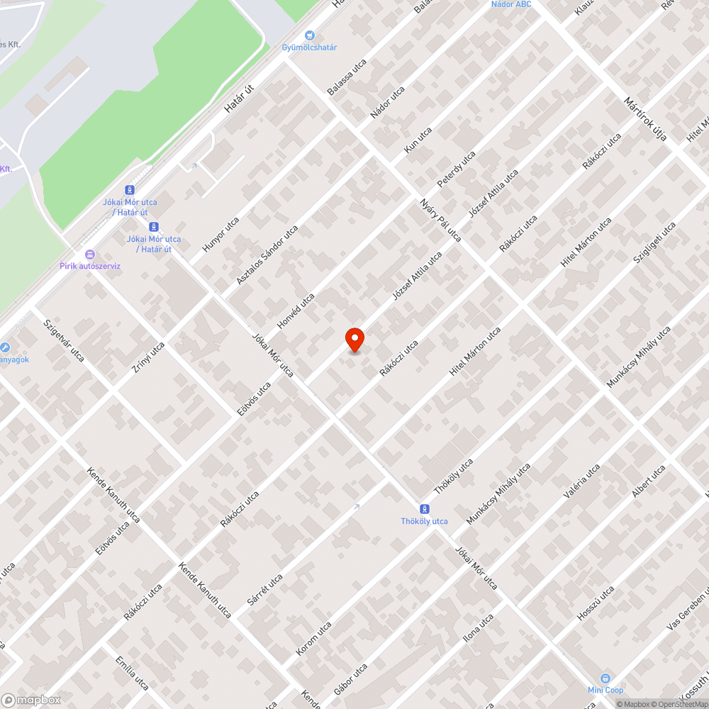 Elhagyott jármű bejelentés helye