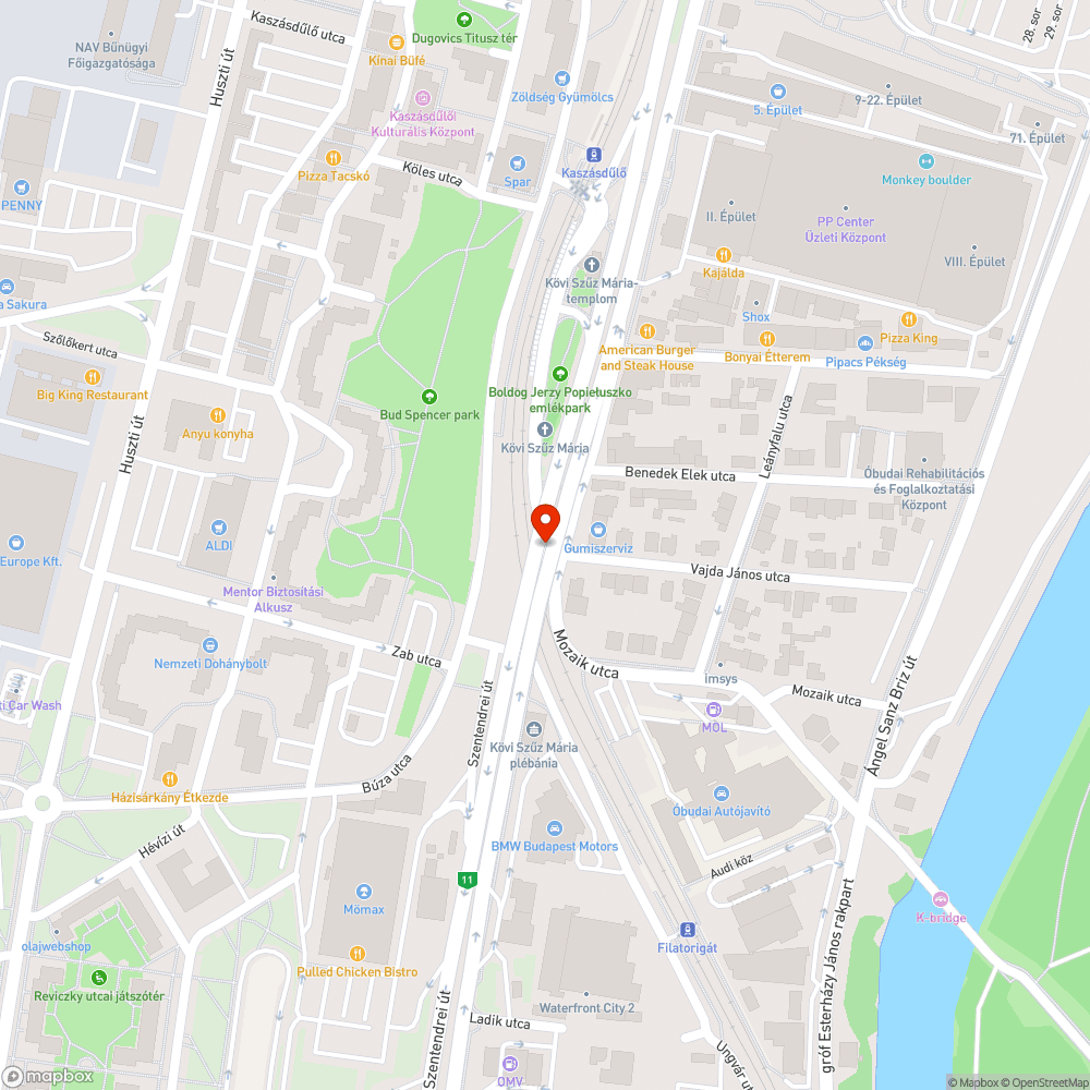 Borzalmas minőségű út, tele bemélyedésekkel bejelentés helye