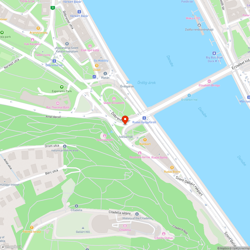 graffitik az ivókútnál (Erzsébet híd budai hídfő) bejelentés helye