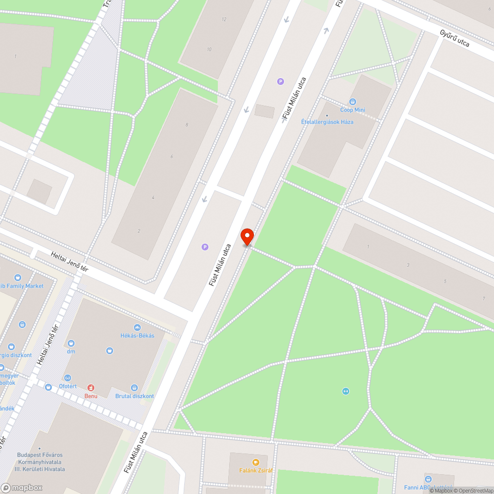 Kopott pad bejelentés helye