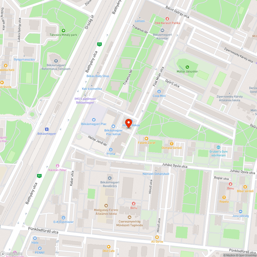 Bevásárlókocsik bejelentés helye