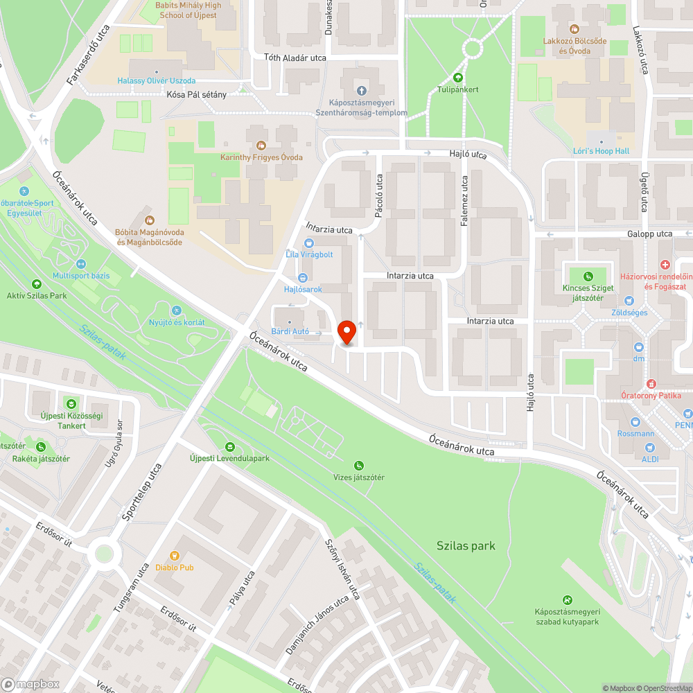 Elhagyott Punto bejelentés helye